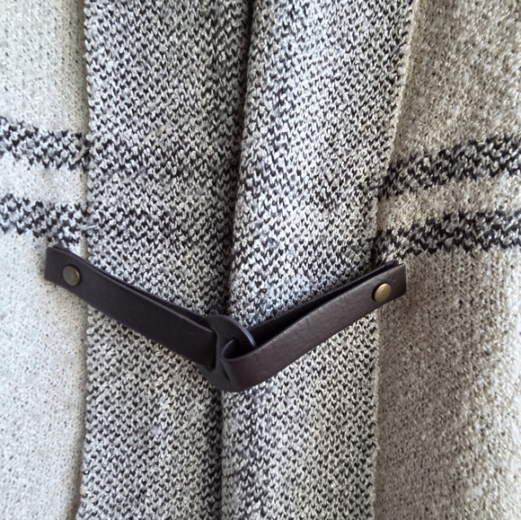 Simply Noelle Oversized Plaid Open Front Cardigan L XL - Picture 4 of 8